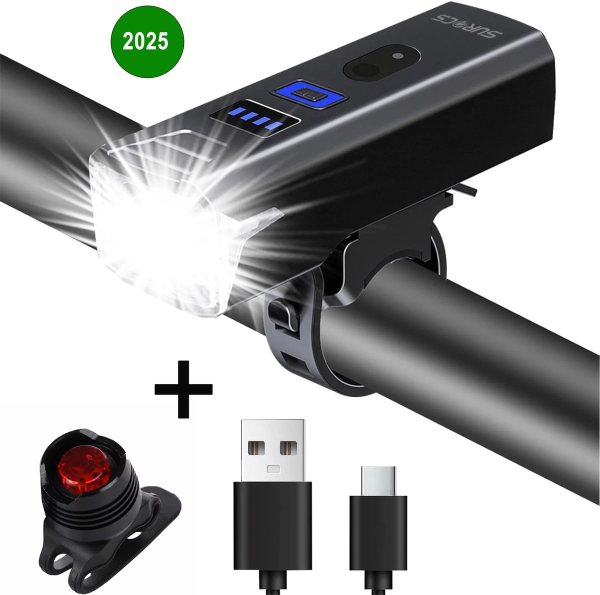 Fietsverlichting USB LED 1000 Lumen
