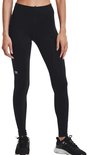Zwarte sportlegging van Under Armour, gedragen door model. Kleine witte logo op linkerbeen.