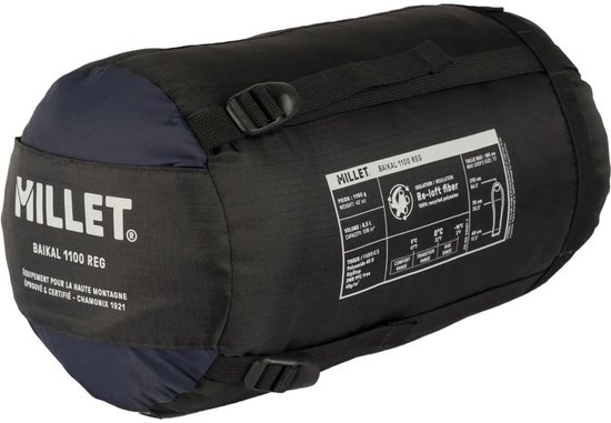 Millet Baikal 1100-4°c/0°c Slaapzak Blauw Regular / Right Zipper van Millet — afbeelding 3