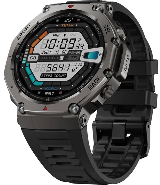 DrPhone CoreX Pro Tactical – Militair GPS Smartwatch – AMOLED – GPS GNSS – 10ATM Waterdicht – Bluetooth Bellen – Horloge Heren - NL Versie