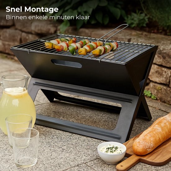 Lomera Opvouwbare Barbecue - Inklapbare Barbecue - Draagbare Barbecue - Houtskool Barbecue - Camping Barbecue - Strand Barbecue - Park Barbecue - Praktische Vorm - BBQ Opvouwbaar - Opvouwbare BBQ Camping van Merkloos — afbeelding 4