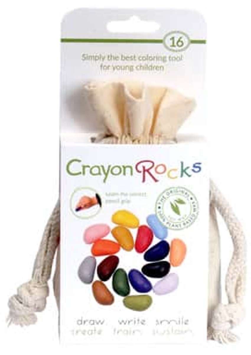 Crayon rocks - waskrijtjes - niet giftig - pengreep stimuleren - 16 stuks — afbeelding 15