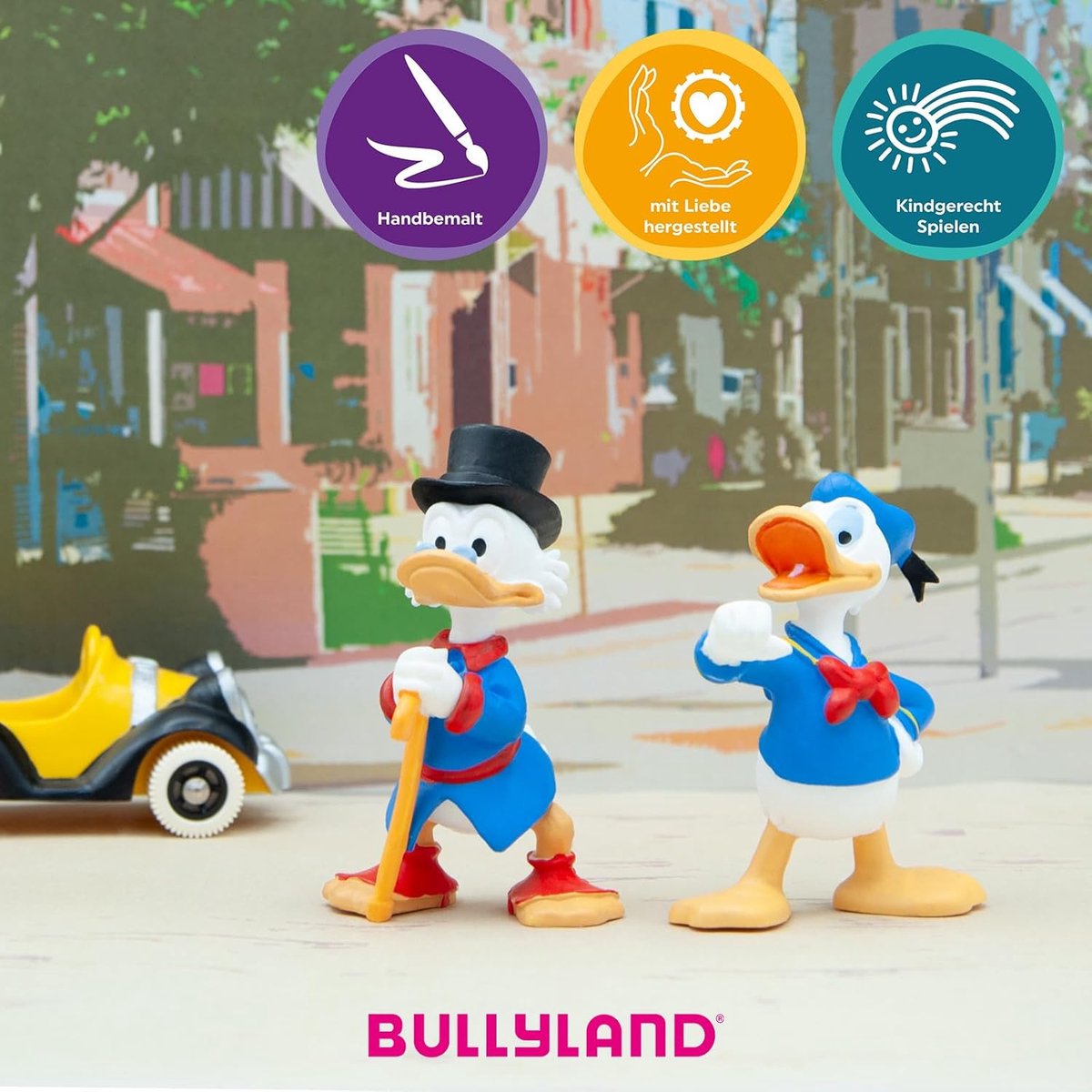 Bullyland 15310 – Speelfiguur en verzamelfiguur Dagobert Duck uit Disney, ca. 7 cm – levensecht en detailrijk vormgegeven – ideaal als taartfiguur en klein cadeautje voor kinderen vanaf 3 jaar. — afbeelding 5