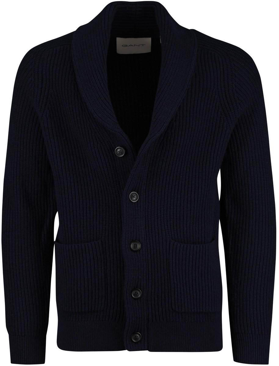 Gant vest donkerblauw