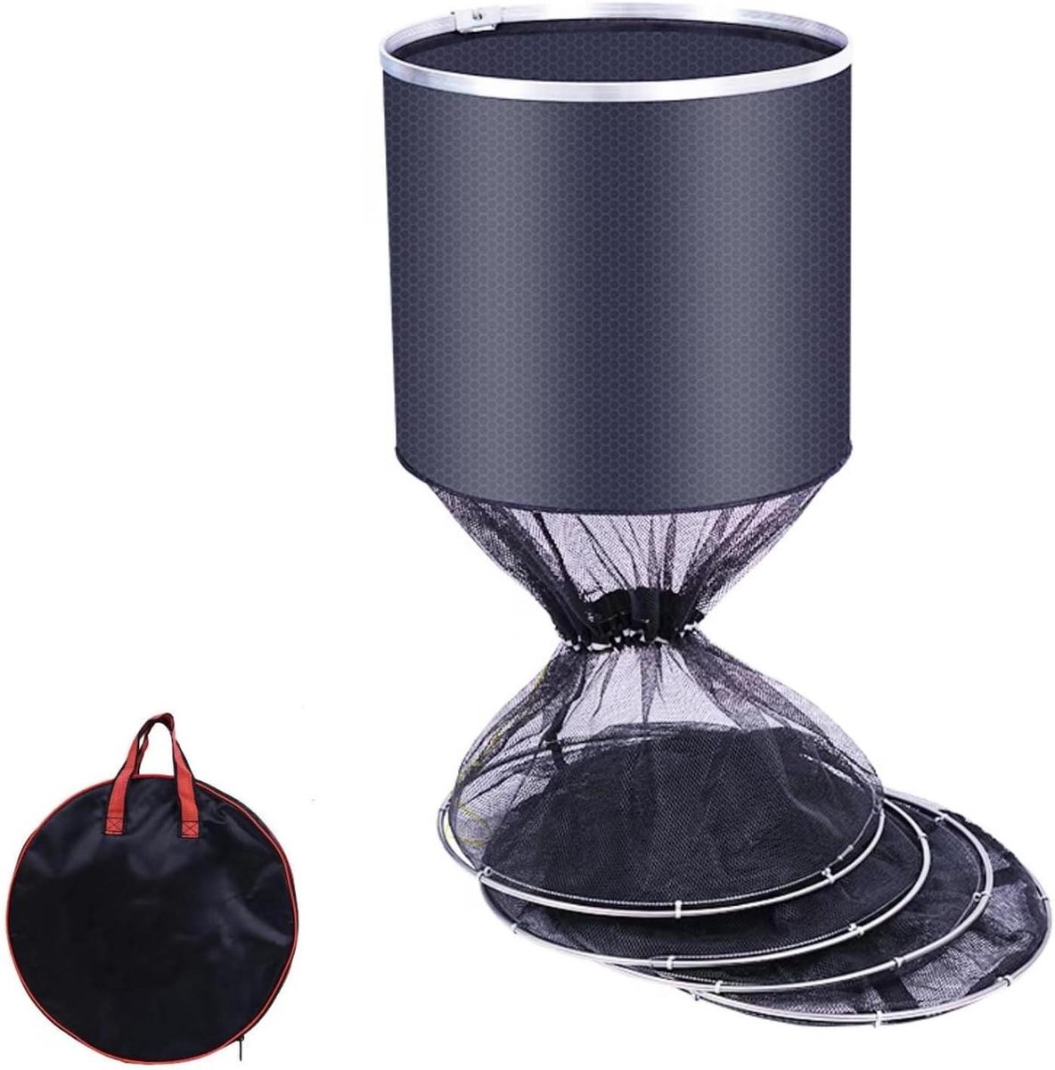 Provento - Opvouwbaar fishing schepnet 3 meter diameter 33 cm drijvend met tas