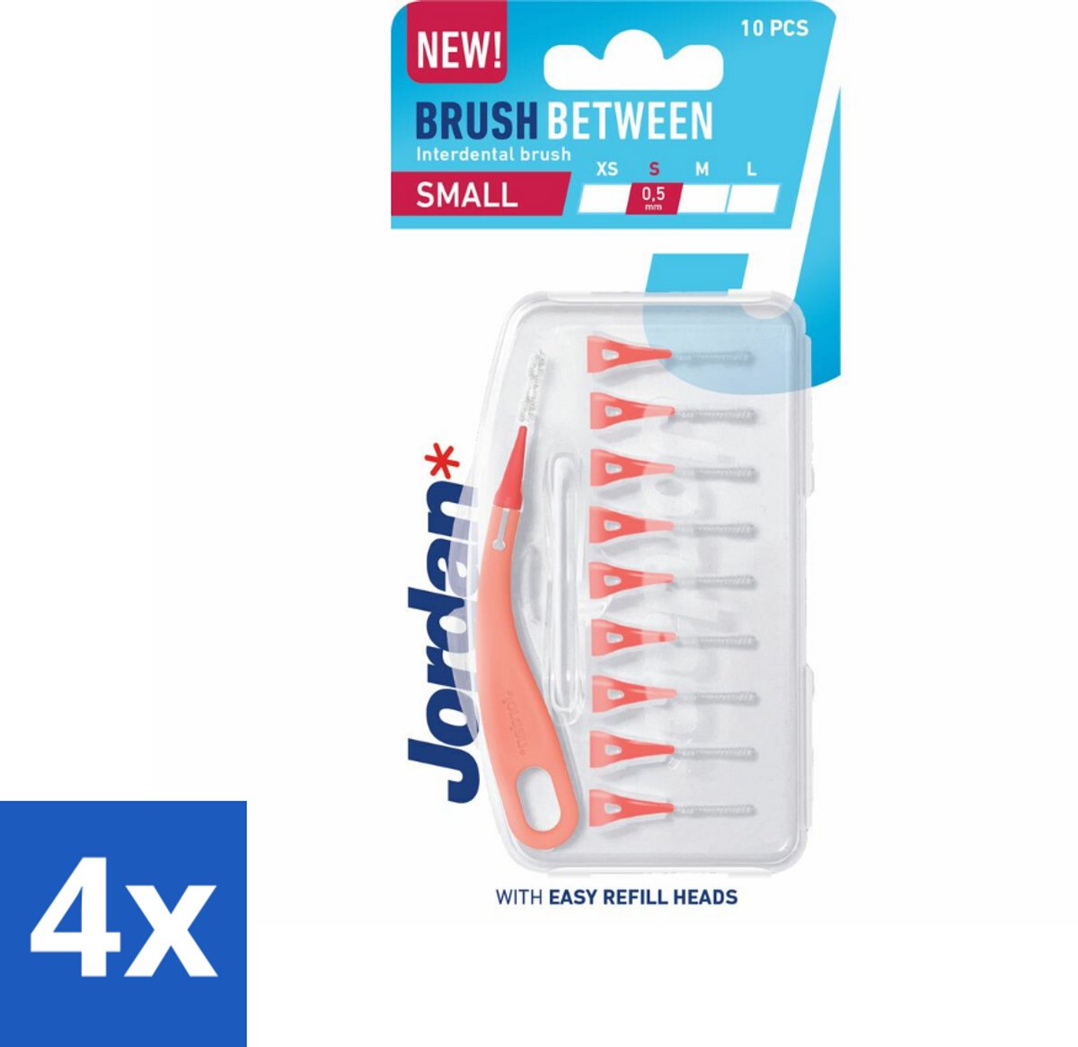 Jordan - Ragers - Maat Small - 0,5 mm - 10 Ragers - Voordeelverpakking - 4 stuks