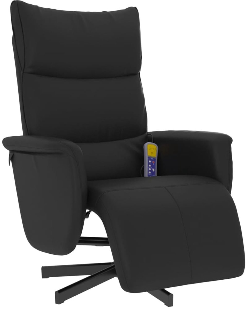 vidaXL Verstelbare Massagestoel met Voetensteun Kunstleer - vidaXL - €191,99