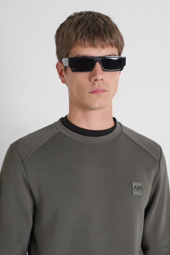 Antony Morato Sweat Fleece Mmfl01109 Fa150215 4089 Dark Army Hommes Taille - L