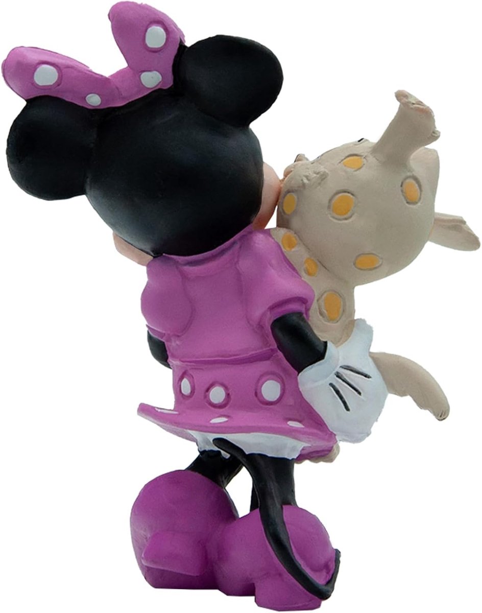 Bullyland 15329 – Speelfiguur en verzamelfiguur Minnie Mouse met puppy uit Disney, ca. 7,5 cm – levensecht en detailrijk vormgegeven – ideaal als taartfiguur en klein cadeautje voor kinderen vanaf 3 jaar. — afbeelding 6