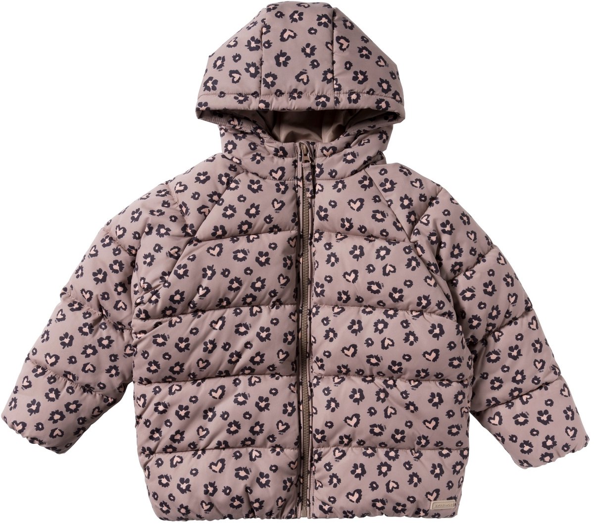 Your wishes winter winterjas meisjes - oranje - Sweet Leopard - puffer