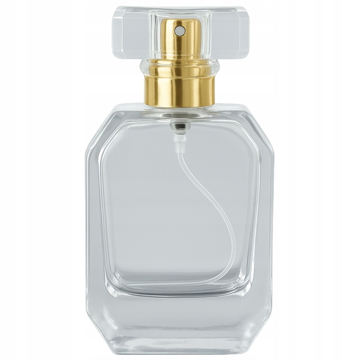 Glazen Parfumflacon Gabi 30ml met Goudkleurige Crimp-Atomizer