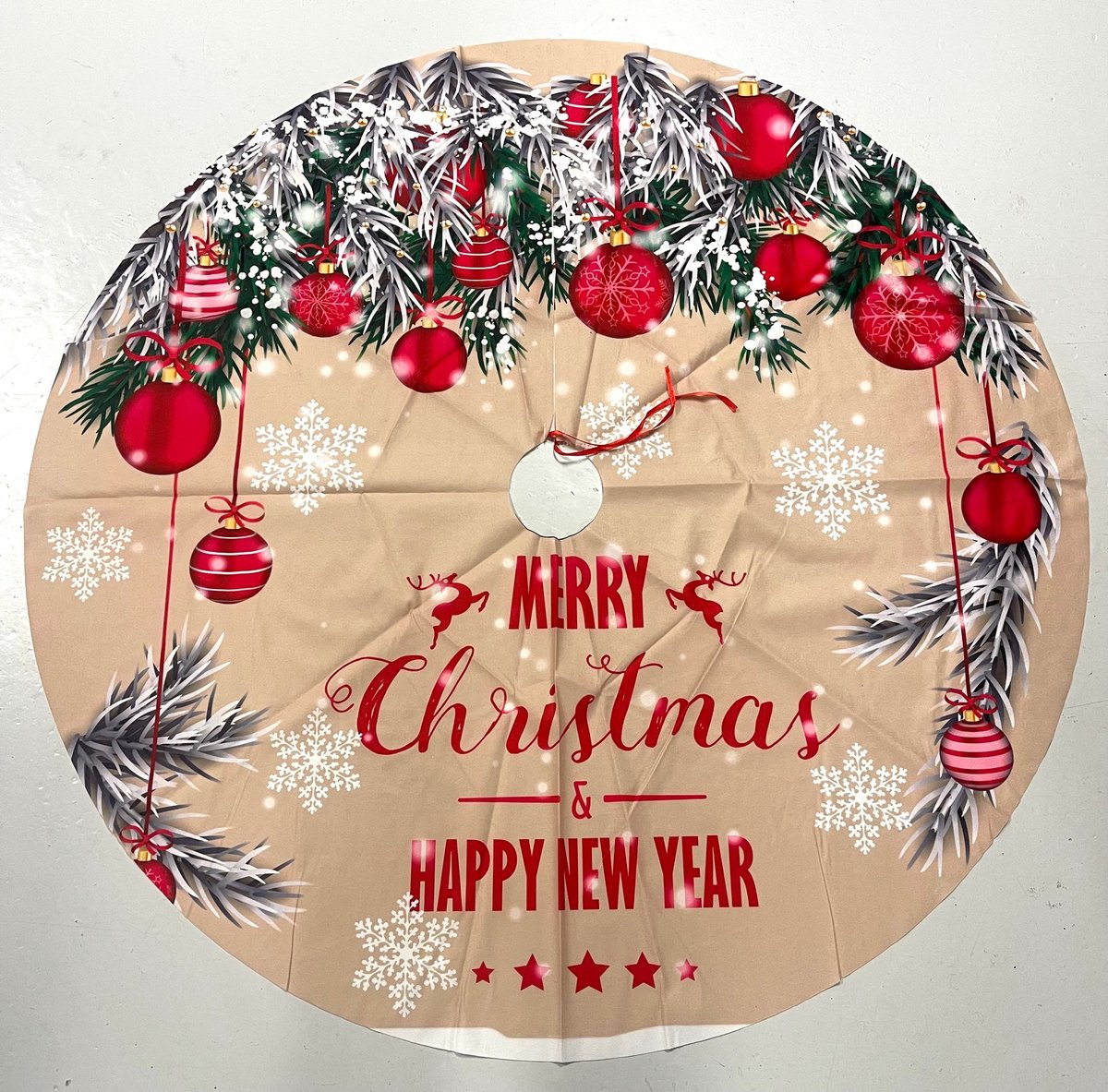 Actie4you® - Kerstboomrok - Kerstboomkleed - Kerstkleed - Boomdeken - Kerstboomkleden - 120 CM - Kerstboomversiering - Kerstboom Kleed Voor Onder De Kerstboom – Bruin