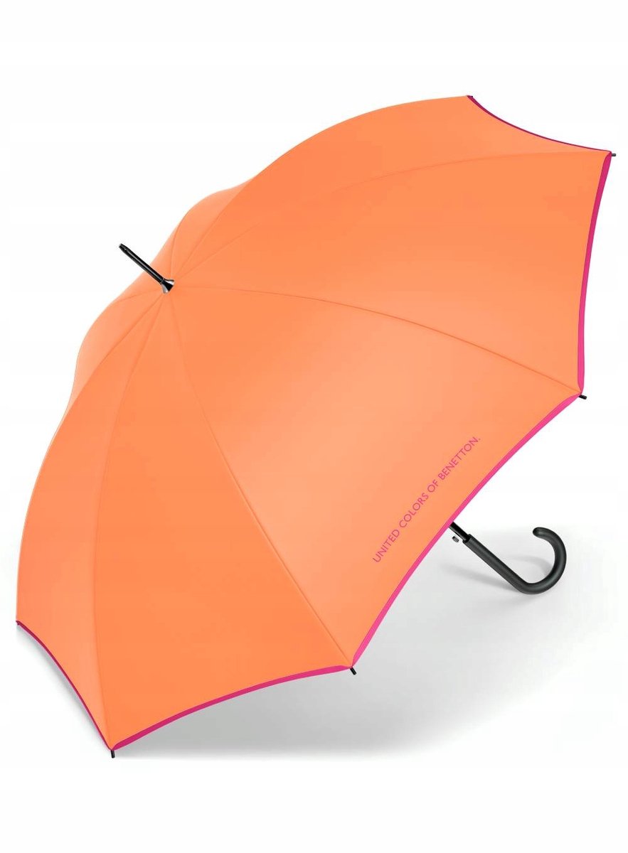 Benetton Long AC Automatische Paraplu - Nectarine