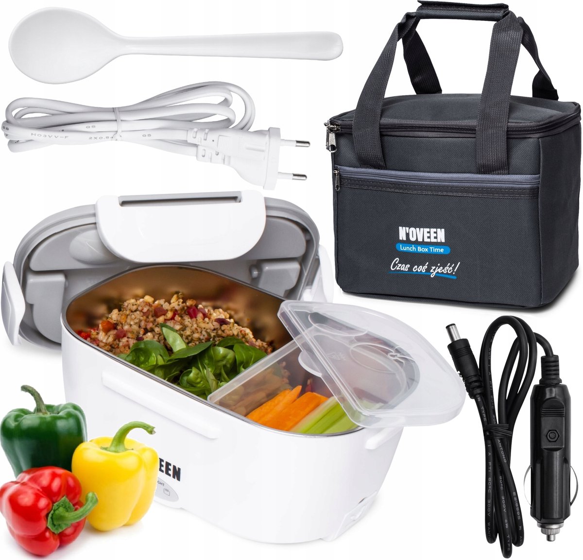 N'oveen LB410 Elektrische Lunchbox 230V/12V - Warm Eten Onderweg