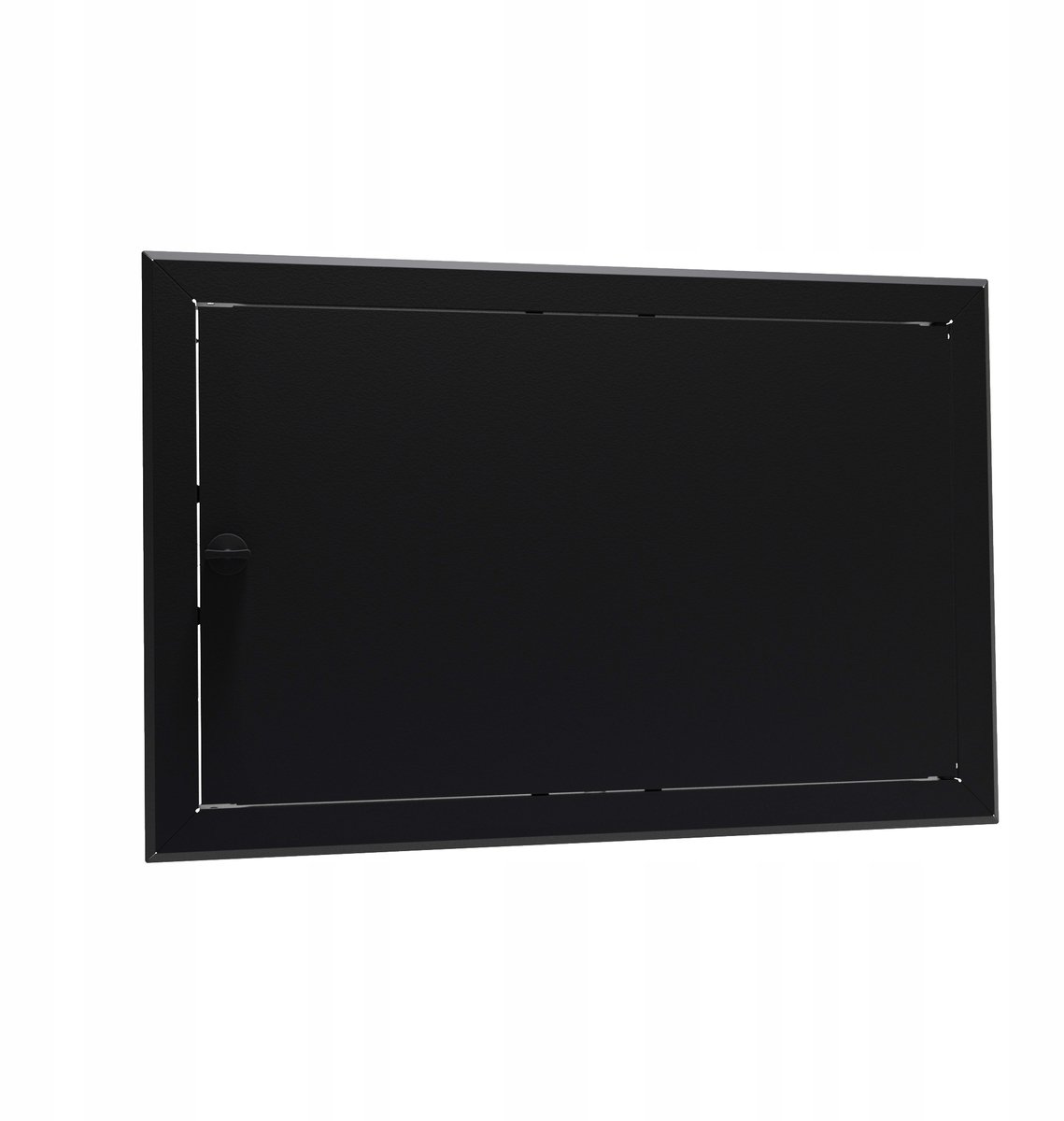 Metalen Luik 70x30cm Zwart met Knop - Toegangsdeur
