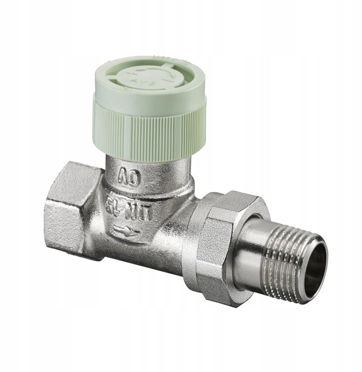 Oventrop RFV 9 Thermostatische Klep DN 15 1/2" Recht met Vooringesteld