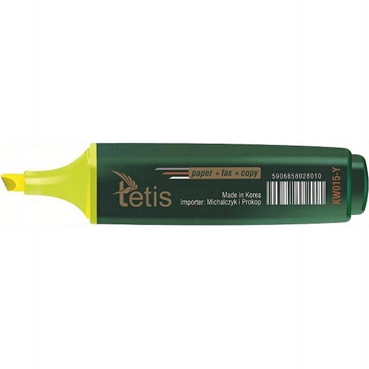 Tetis markeerstift geel - 1 stuk