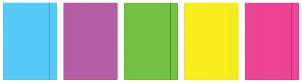 Interdruk A3 Kaart met Elastiek - Mix Kleuren