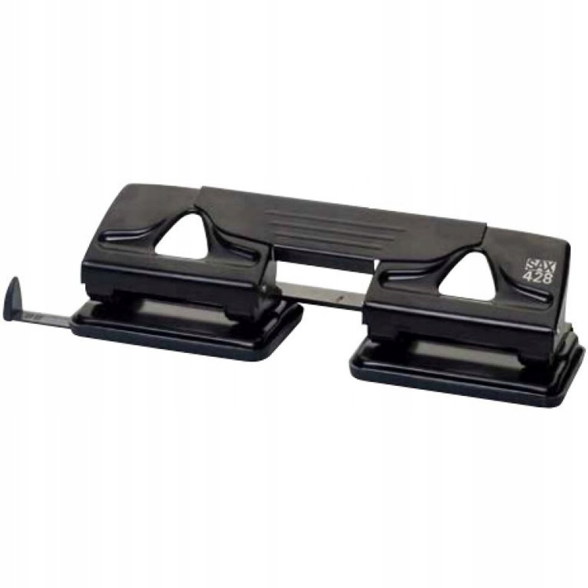 Sax 428 Perforator Zwart - Compact en duurzaam kantooraccessoire