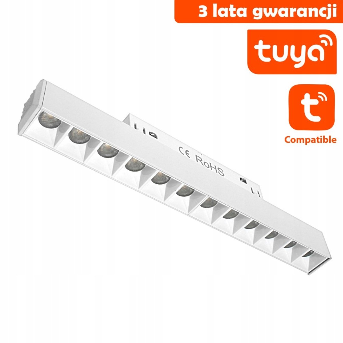 Magnetische LED Raillamp DDCX-GS12-220 TY Tuya 12W CCT Wit