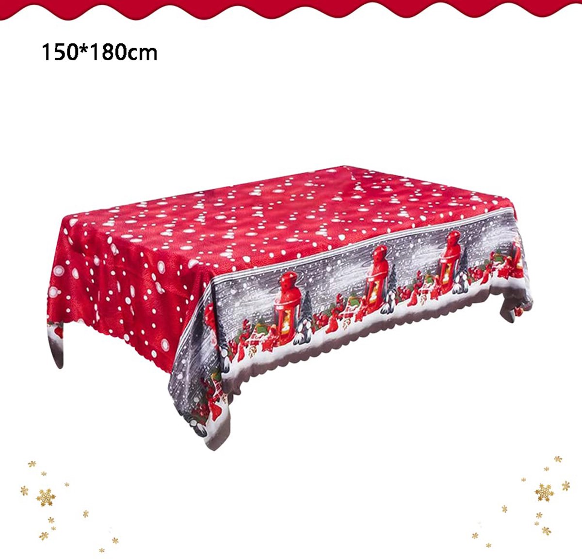 Kersttafelkleed - Rechthoekig Lang Tafelkleed - Voor Feest En Party