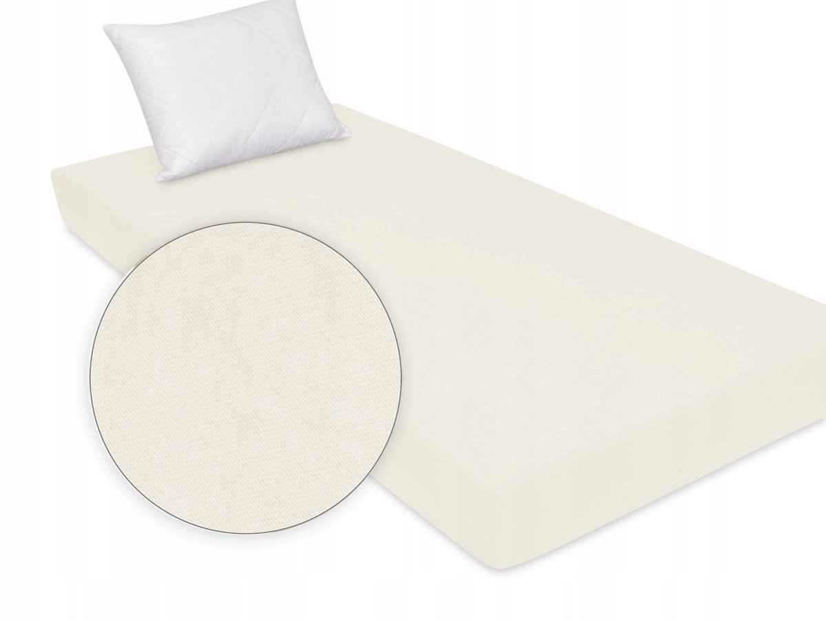 Dik Jersey Hoeslaken 90x200 cm - Crème