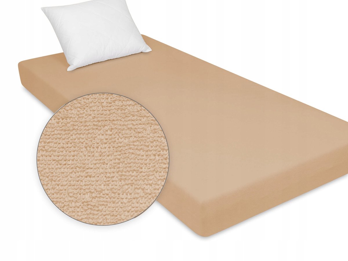 Hoeslaken Frotte Beige 70x180 cm - Zacht en Duurzaam