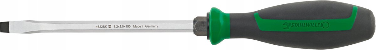 Stahlwille Platte Schroevendraaier 1,0x5,5x100mm met Zeskant
