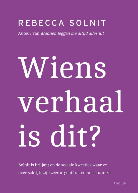 Wiens verhaal is dit? - cover