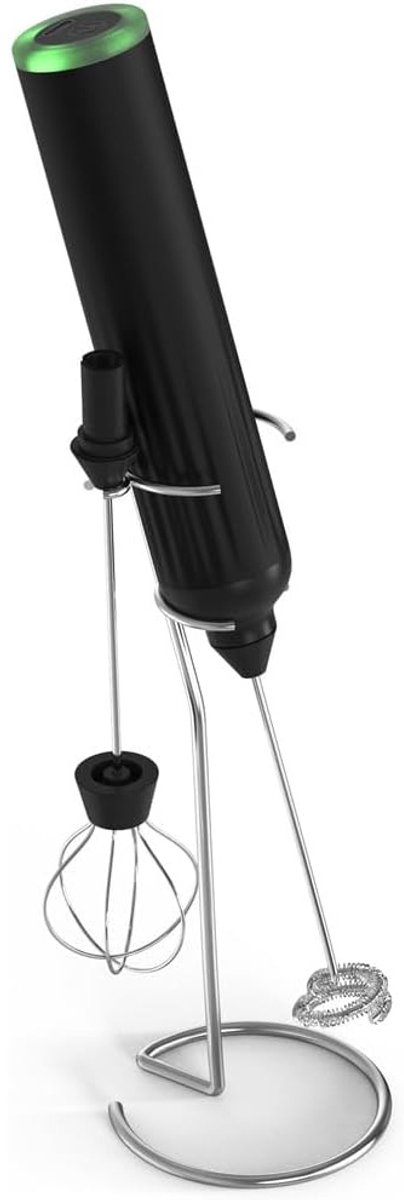 KZQ Elektrische Melkopschuimer Handmixer Oplaadbaar Draagbaar Voor Cappuccino Eiklopper En Beslag Zwart Keukengerei Met Drie Snelheden