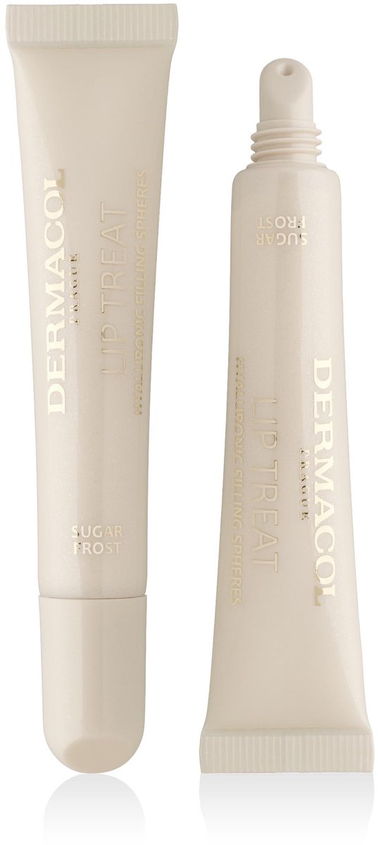 Dermacol Lip Treat Lip Balm - Vegan Hydraterende Behandeling - Glanzende Tint - Sugar Frost - Hyaluronzuur en Olijfolie