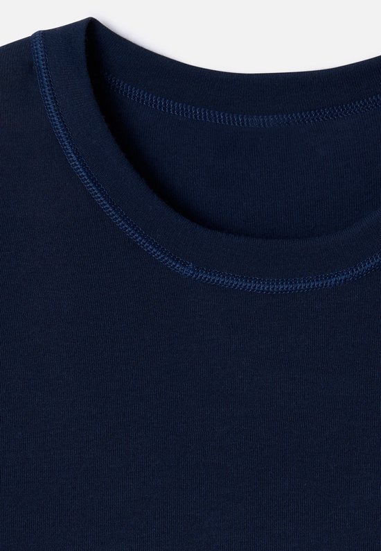 Damart - Manches longues, col rond - Homme - Blauw - S