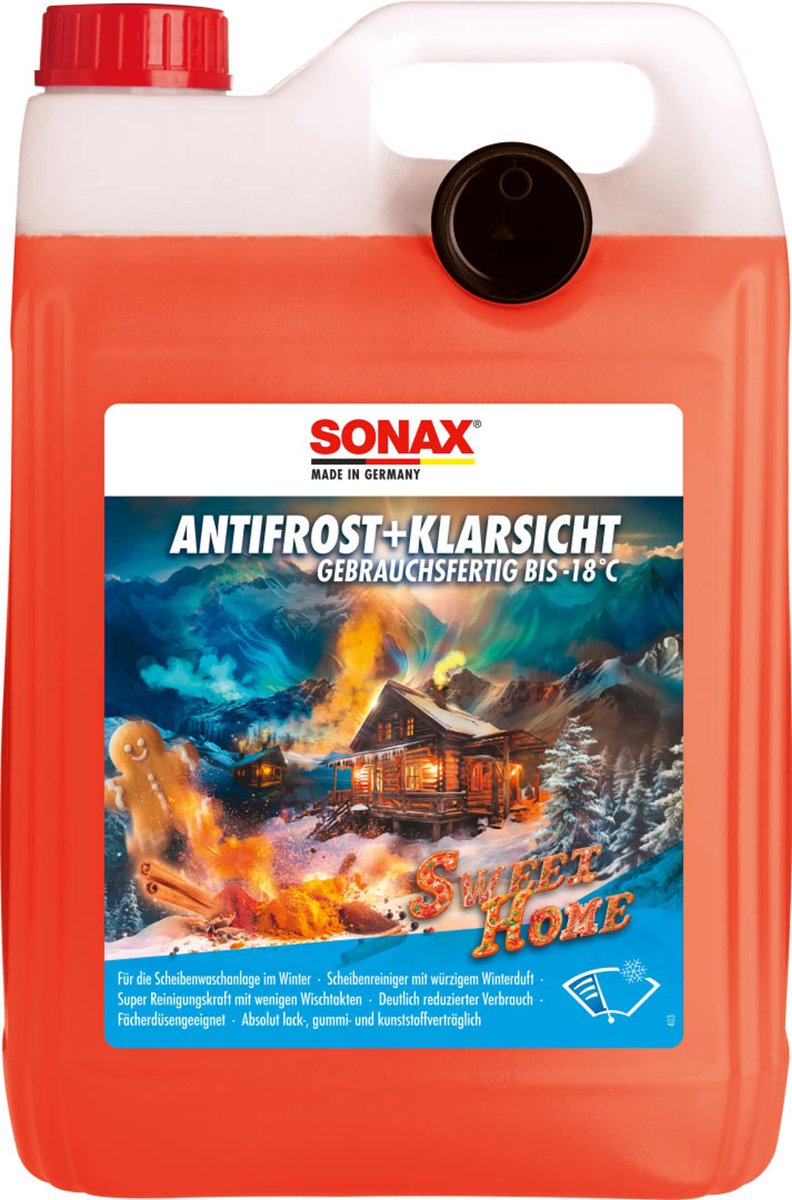 SONAX Sweet-Home Ruitenwisservloeistof Antivries -18 - Jerrycan 5 liter