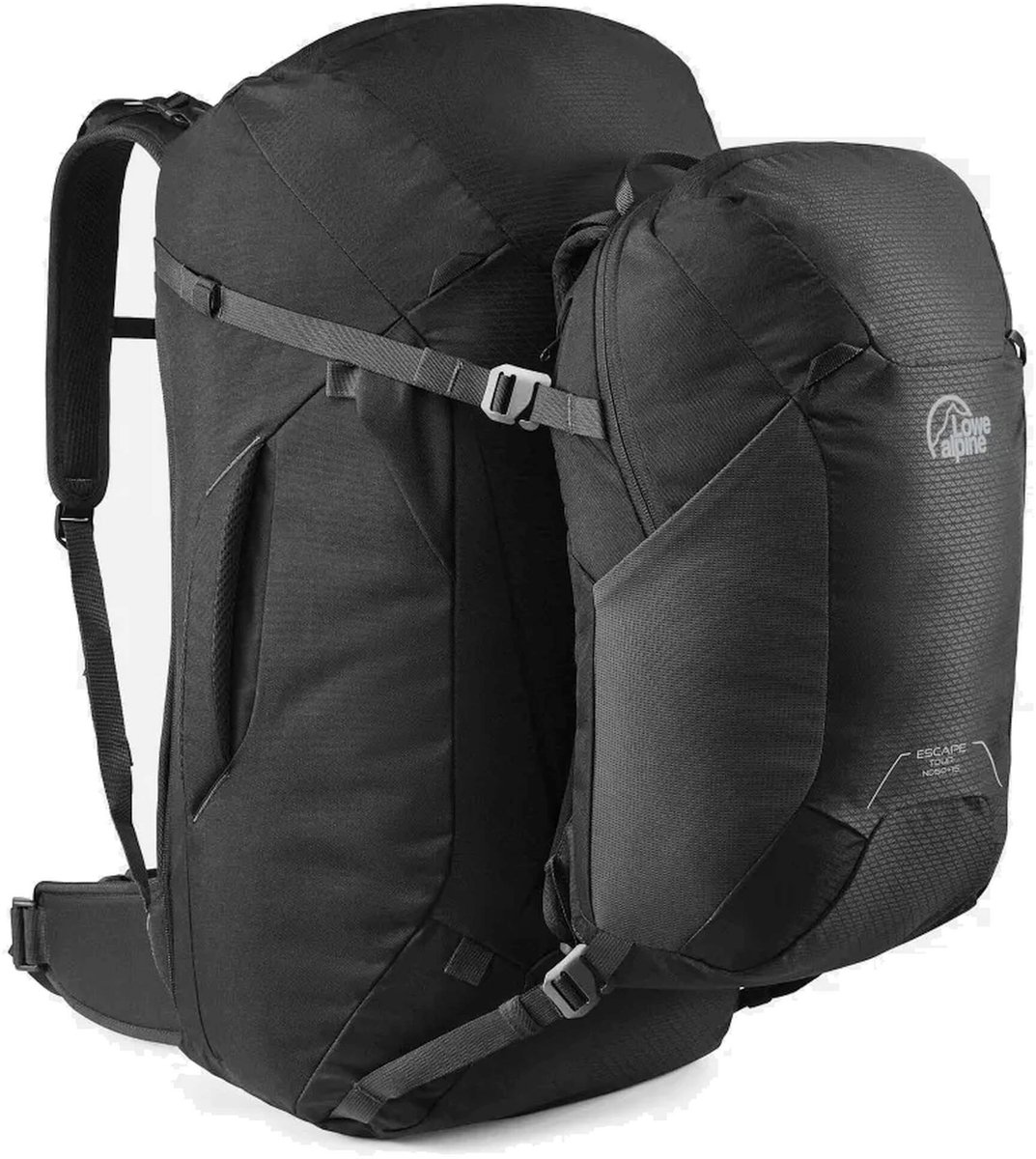 Lowe Alpine Escape Tour ND50+15 - Dames Reiserugzak 60 cm (black, S)