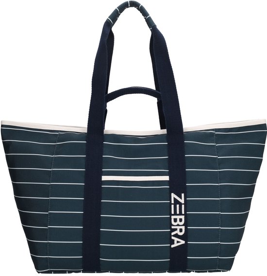 Zebra Trends Elise Strandtas - Natgoedvak - Ritsvak - Praktisch - Stijlvol - Streep Wit Navy