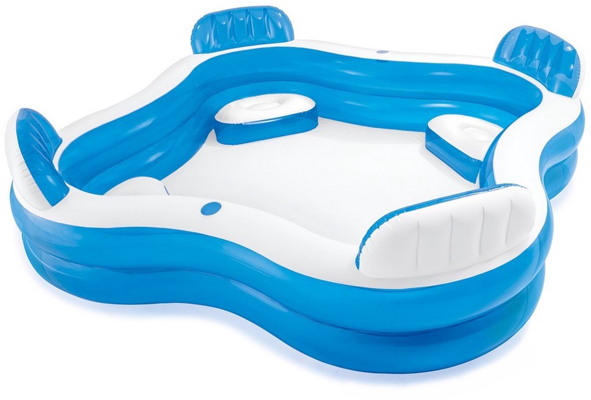 Intex Family Lounge Pool 229 x 229 x 66 cm - Opblaasbaarzwembad