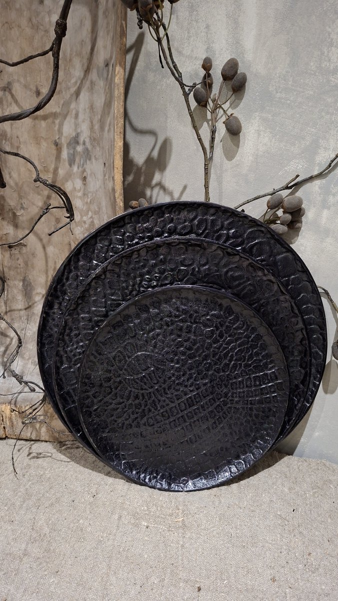 Dienblad rond set van 3