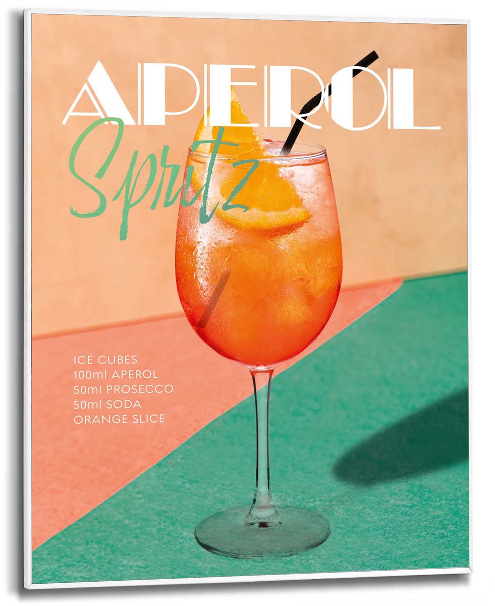 Schilderij Aperol Time - 50 x 40 - Hout - REINDERS