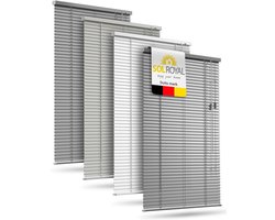 Sol Royal JA2 - Aluminium Jaloezie Zonder Boren 40x130 cm incl. Klemsteunen - Privacy- & Zonwering Binnen voor Ramen 40 cm breed, 25 mm Lame
