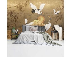 Fotobehang Kraanvogels - 260 x 384 - Vlies - REINDERS