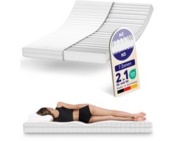 Koudschuim Matras - 120x200 - Hoogte 15 cm – Topkwaliteit - Ademend & hypoallergeen - Stevig
