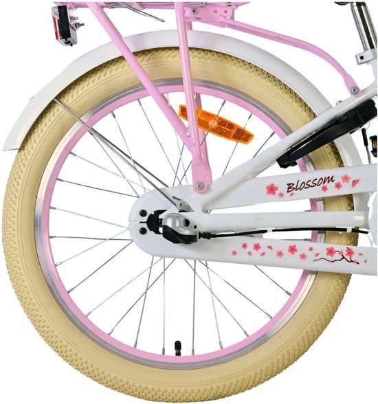 Volare Blossom Kinderfiets - Meisjes - 20 inch - Wit - Nexus 3 versnellingen van Volare — afbeelding 4