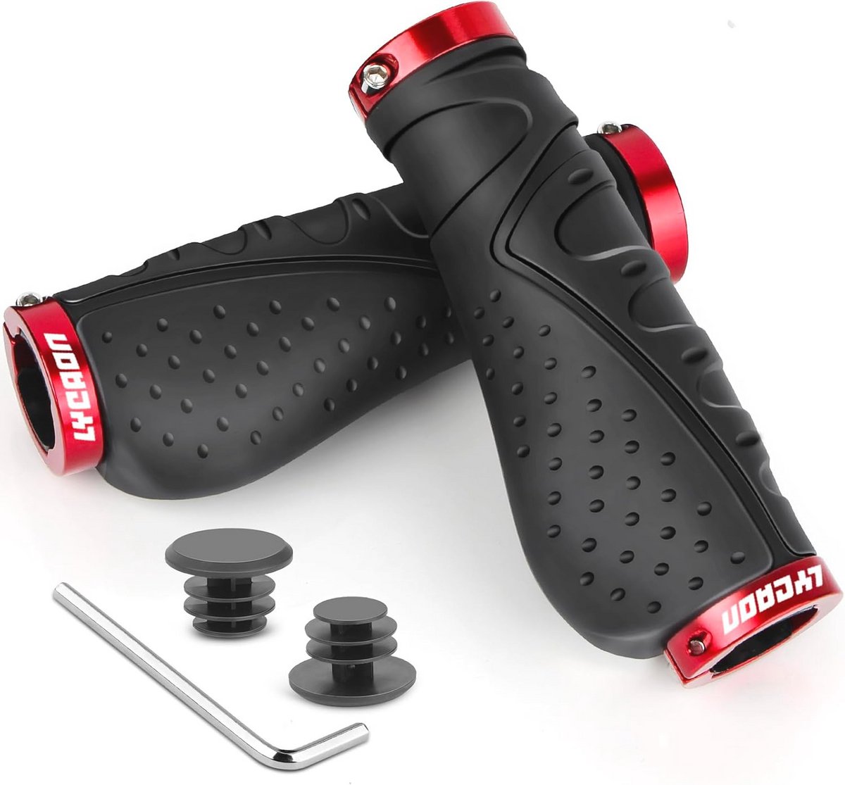 Ergonomische Antislip Fietsstuurgrepen - Rubber met Aluminium Slot voor Fietsen en Scooters