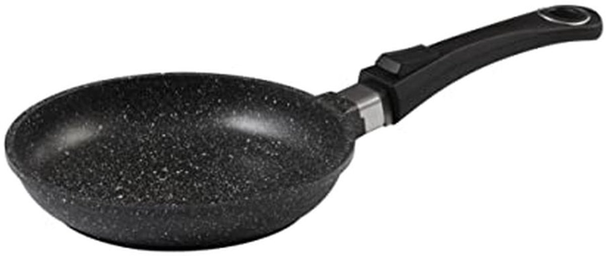 20 cm sauteerpan in steenlook van gegoten aluminium