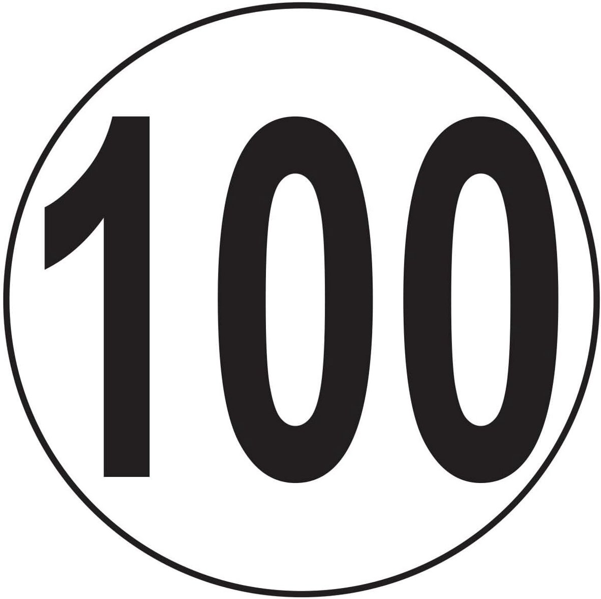 Snelheidsbegrenzing Sticker voor Vrachtwagens en Autocars - Diverse Snelheidsopties