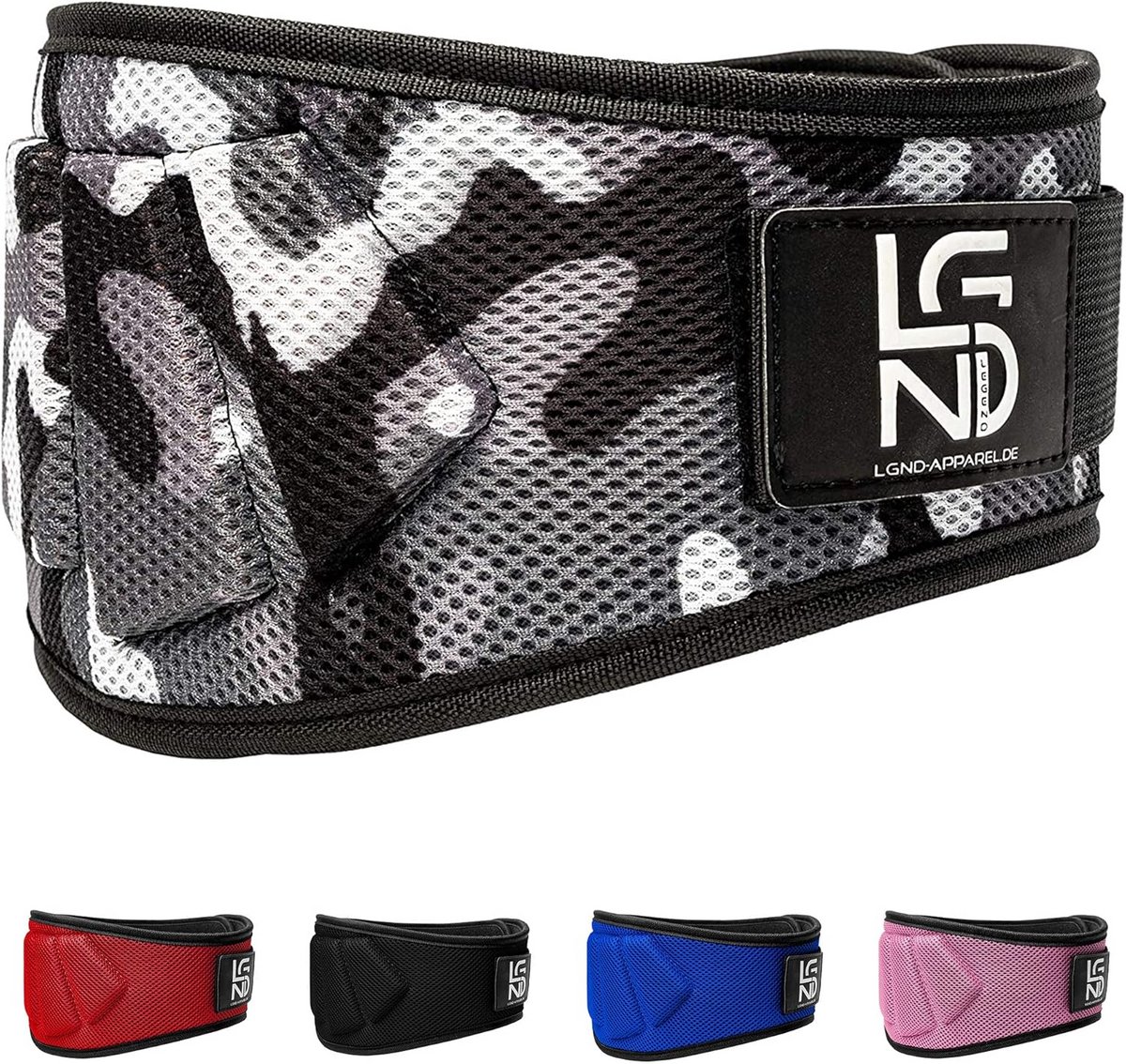 Fitness Wechthebergürtel voor Krachttraining en Crossfit - Camouflage Design, XS
