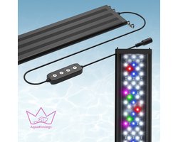 AquaKonings - Aquarium lamp - LED Aquariumverlichting - Dimbaar – Eenvoudig bedienen - Timer – 120 tot 135cm - Verschillende maten verkrijgbaar