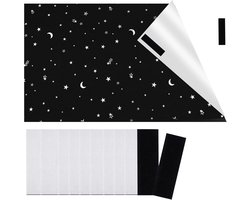 Verduisteringsgordijnen zonder boren - 145 x 200 cm, tijdelijke jaloezieën met zelfklevende bevestigingsmiddelen