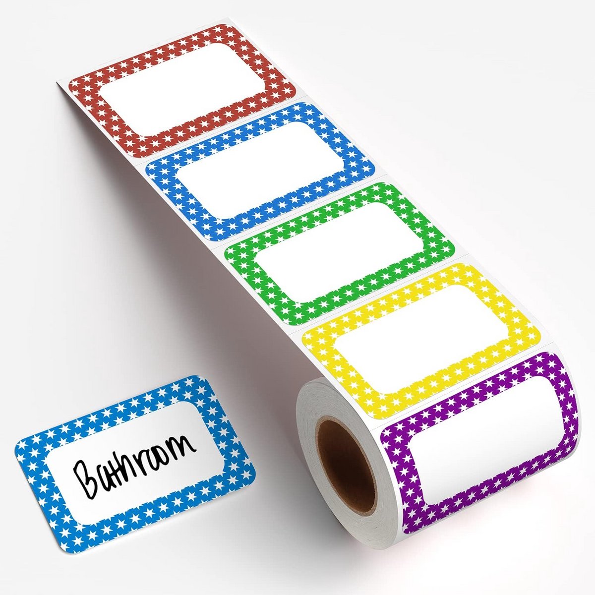 Gepersonaliseerde Naamlabels - 400 Kleding Stickers in 5 Kleuren voor Verpleeghuis