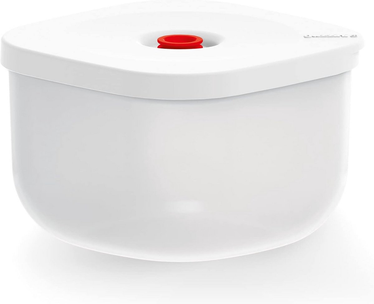 Vacuümcontainer Hoog (M) - Wit, 16.2 x 16.2 x 11 cm - 1150 cc